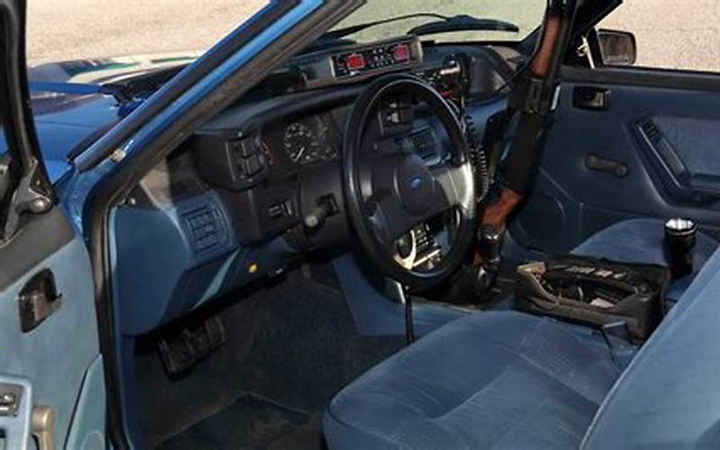 Police Ford Mustang Interior