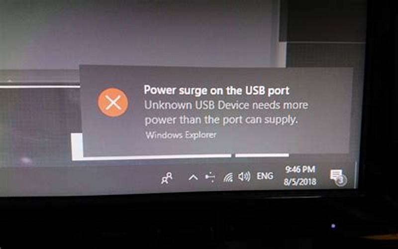 Power Surge On The Usb Port