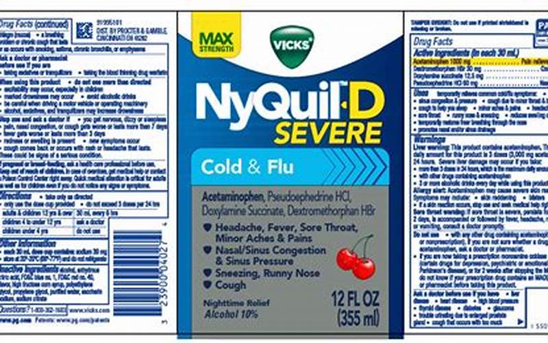 Precautions When Taking Sudafed And Nyquil