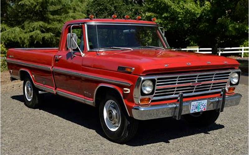Price Of 1969 Ford F250 Ranger Camper Special
