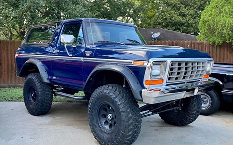 Price Of The 1979 Ford Bronco For Sale In Texas