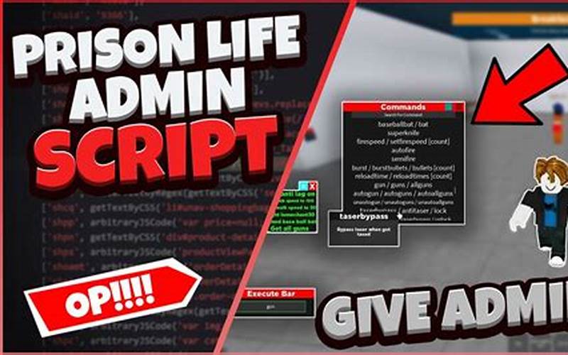 Prison Life Admin Script: What You Need to Know