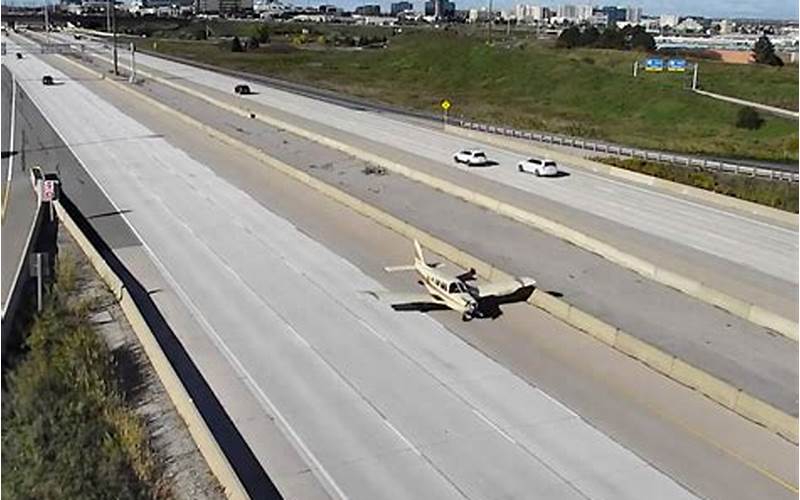 Private Jet Lands On Highway Aftermath