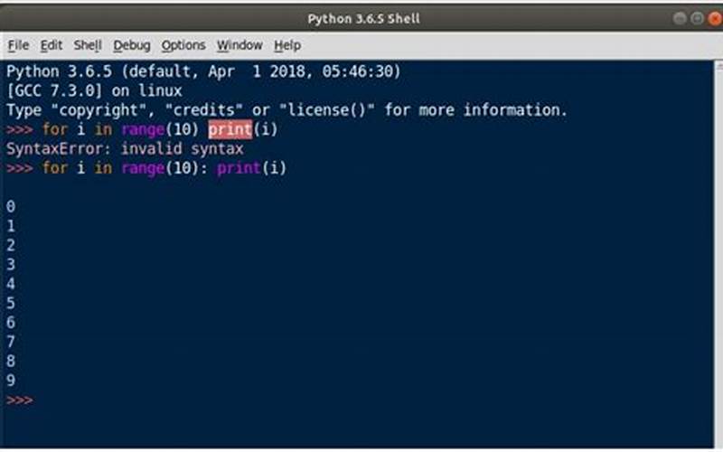 Python Error Message