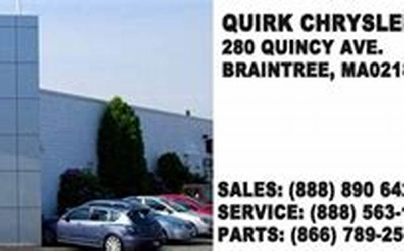 Quirk Dodge Braintree Experience