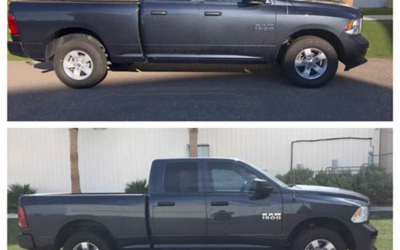 Ram 1500 Before And After Lift