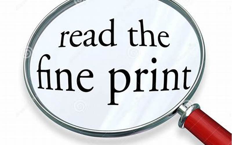 Read The Fine Print