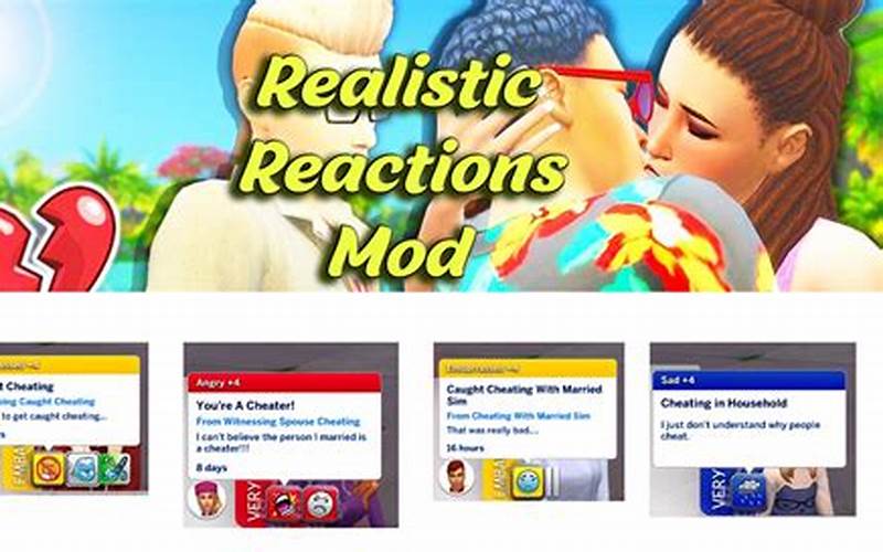 Realistic Reactions Sims 4 Mods