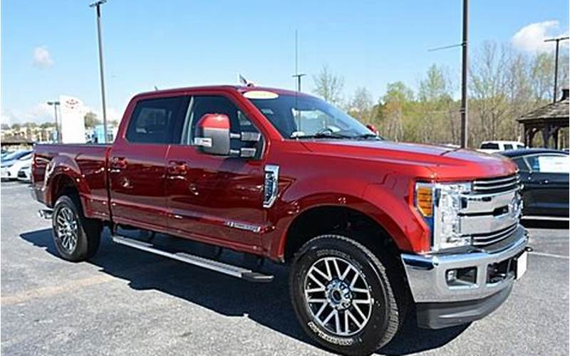 Red Ford F250 Powerstroke Exterior