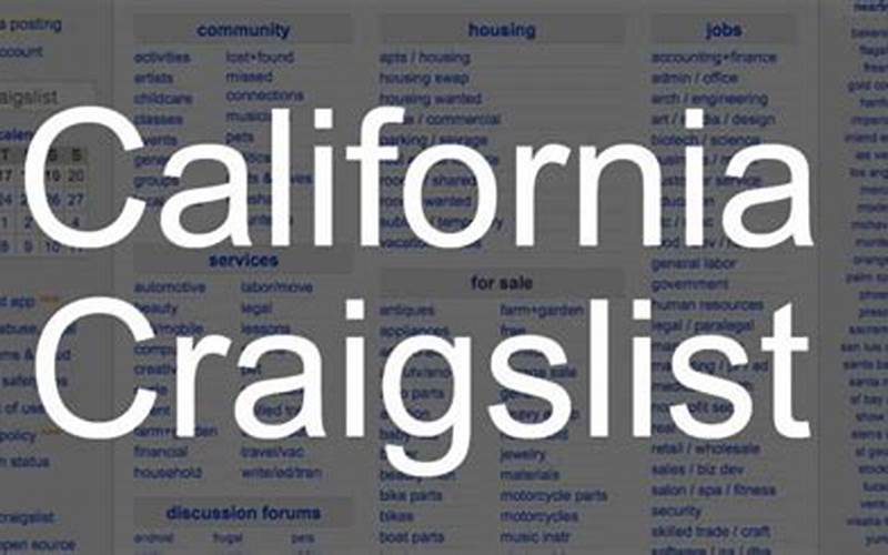 Refining Search California Craigslist