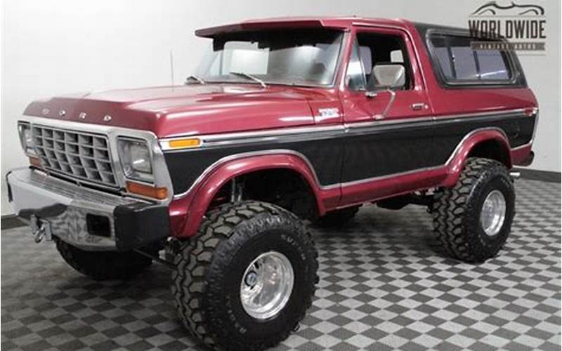 Restored 1978 Ford Bronco For Sale