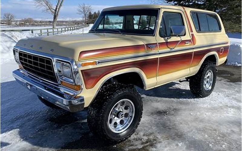 Restored 1979 Ford Bronco For Sale In California
