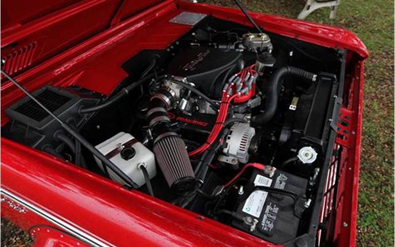 Restored Ford Bronco Engine