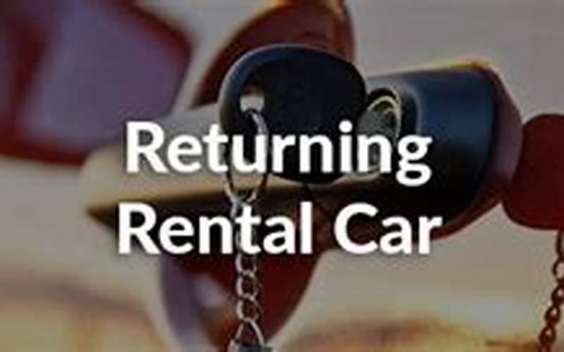 Returning Your Rental