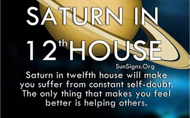 Saturn in 12th House Synastry: Understanding Its Impact on Your Relationship