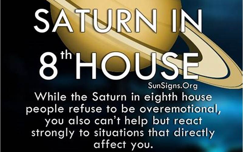 Saturn in 8th House Synastry: Understanding the Impact on Relationships