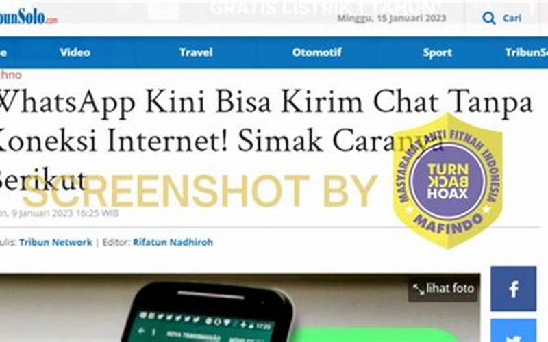 Screenshot Tanpa Koneksi Internet