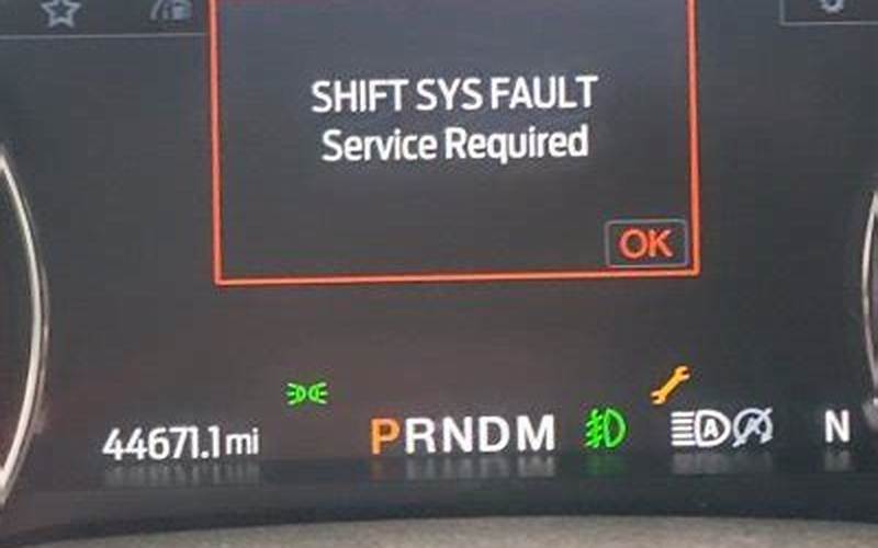 Shift System Fault