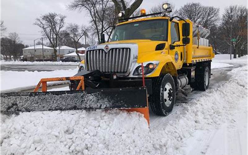 Snow Plow On A Truck