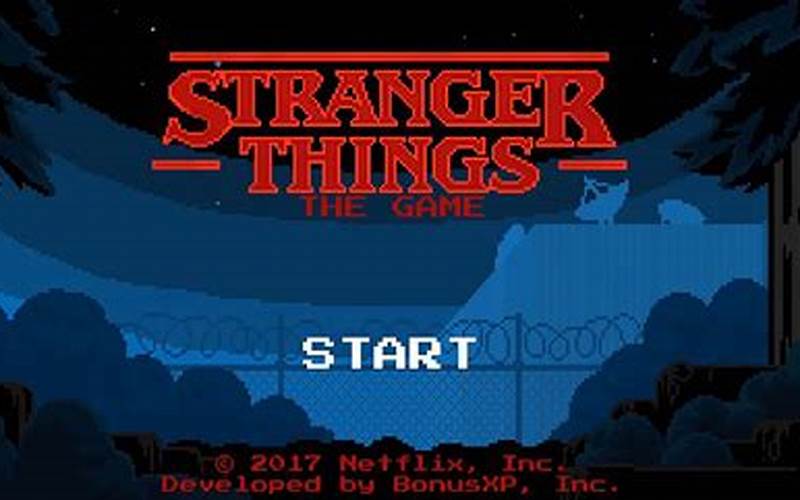 Stranger Things Games