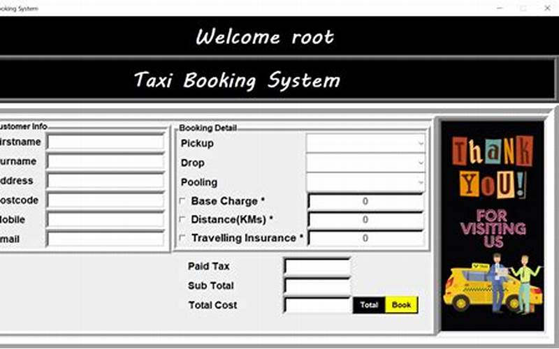 Taxi Reservation