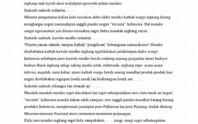 Teks Bahasa Jawa