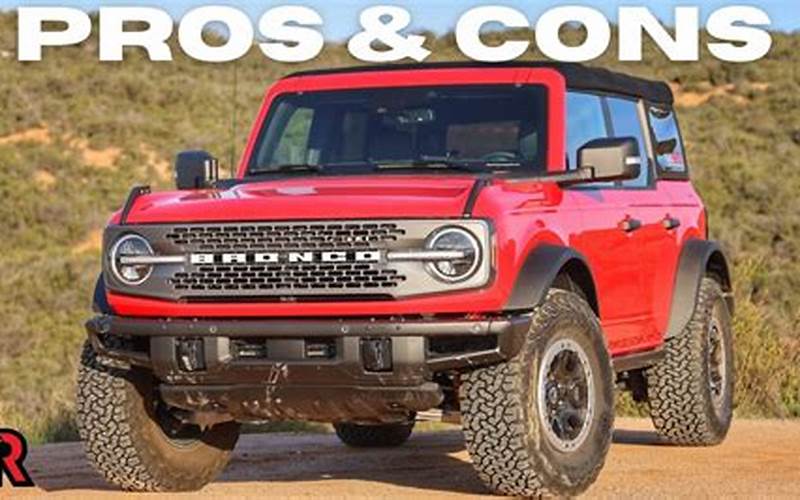 The Benefits Of Owning A Ford Bronco 2012
