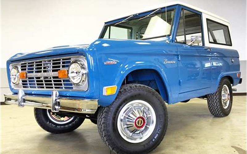 The Features Of The 1969 To 1973 Ford Bronco