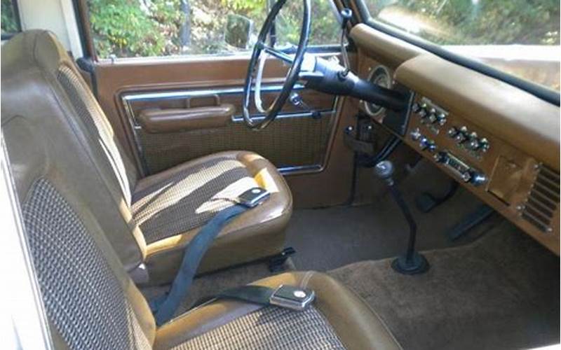 The Interior Of The 1973 Ford Bronco Ranger