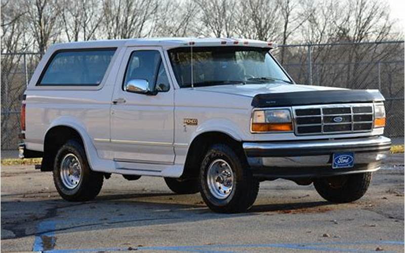 The Safety Features Of The 1994 Ford Bronco