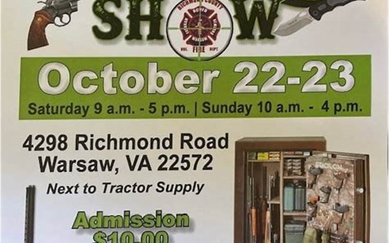 Tickets And Admission To The Richmond Gun Show 2022