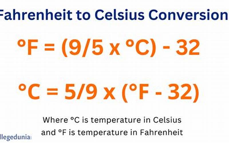 Tips For Converting Celsius To Fahrenheit