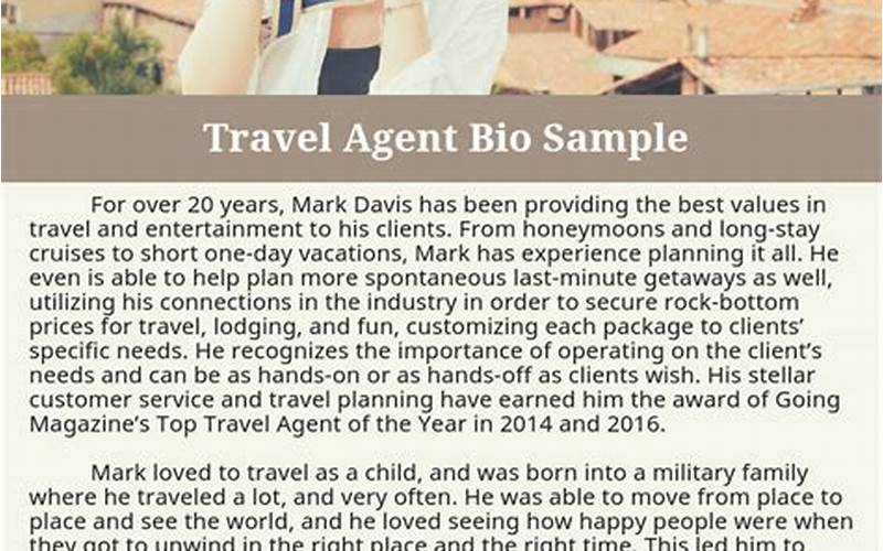 Travel Agent Bio