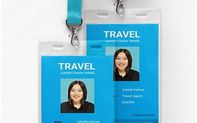 Travel Agent Id Card