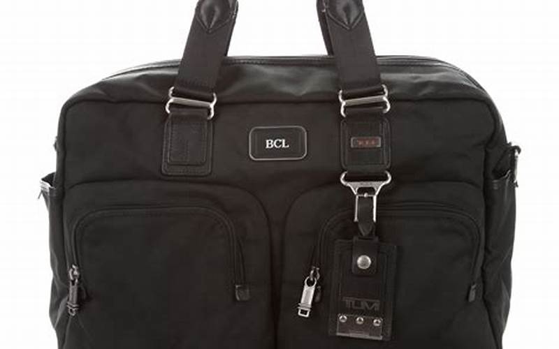 Tumi Garment Bag + Travel Satchel - Black Features