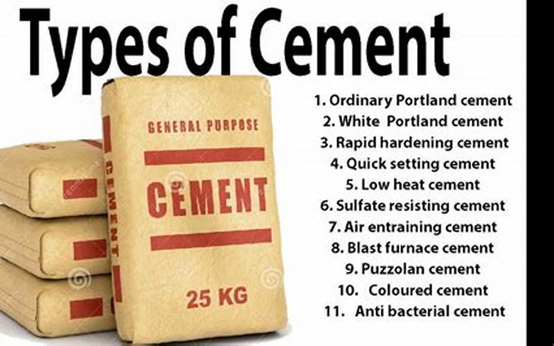 Types Of Cement