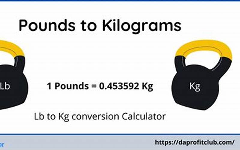 Usage Of Pounds And Kilograms