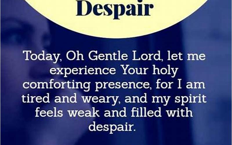 Using Prayer In Depths Of Despair