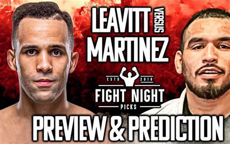 Victor Martinez vs Jordan Leavitt: Analyzing the Fight