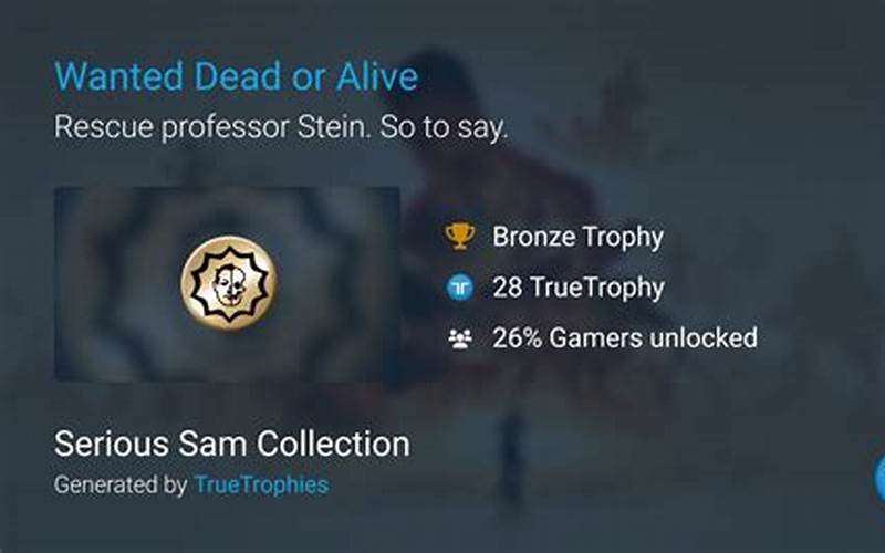 Wanted Dead Trophy Requirements Image