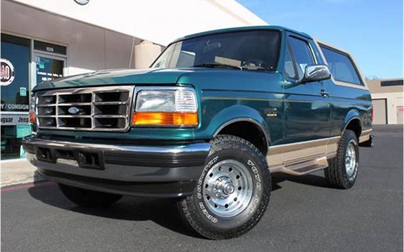 Where To Find A 1996 Ford Bronco For Sale Near You