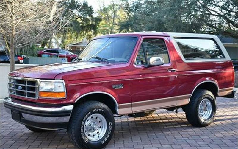 Where To Find A Ford Bronco 1994 For Sale