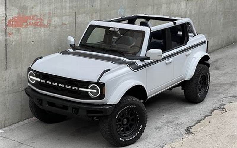 White Ford Bronco Safety