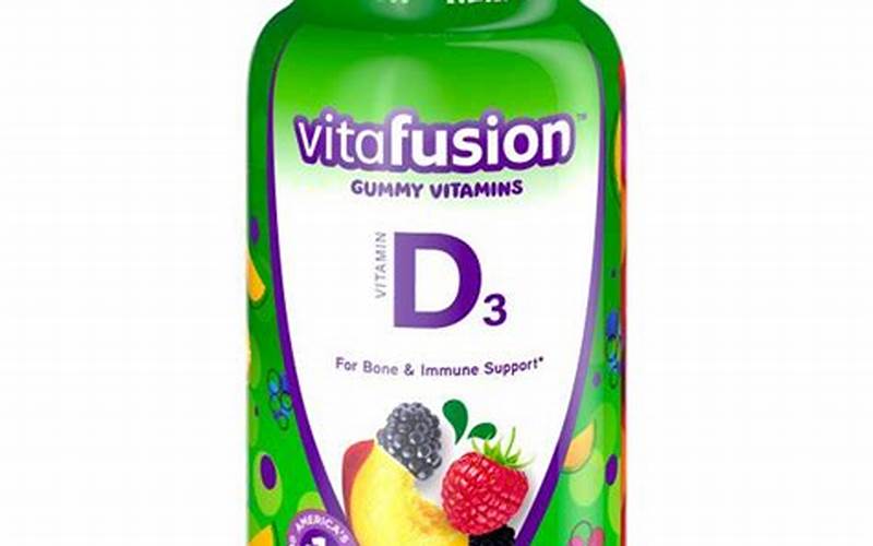 Why Choose Vitafusion Vitamin D3 Gummies Peach Blackberry & Strawberry
