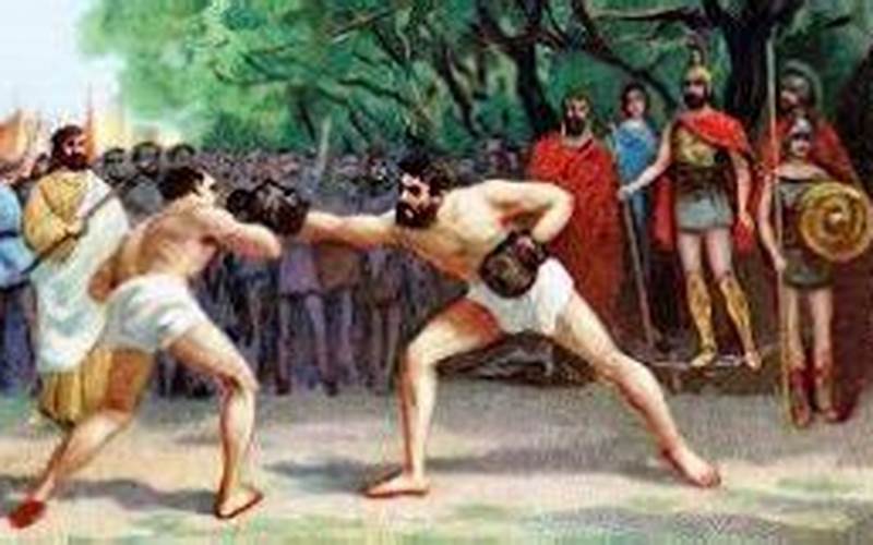 Wrestling Match In Greek Mythology
