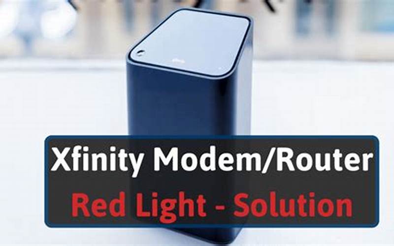 Xfinity Router Red Light: What It Means and How to Fix It