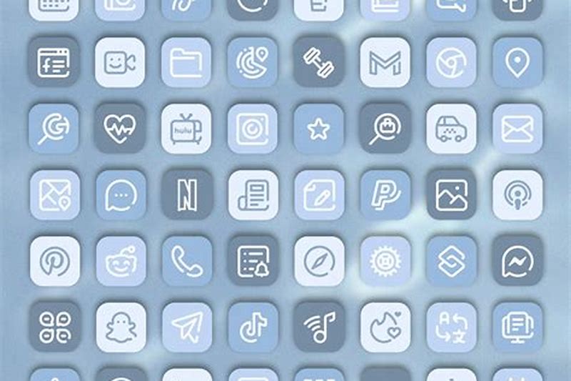 blue app icons
