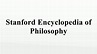 Stanford Encyclopedia of Philosophy – BISCHONLINE LINKS
