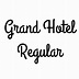 Grand Hotel Regular font - Free fonts on Creazilla | Creazilla