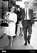 England's Geoff Hurst with his wife Judith, who is holding his trophy ...